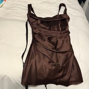 Babyboo Brown Mini Dress NWT